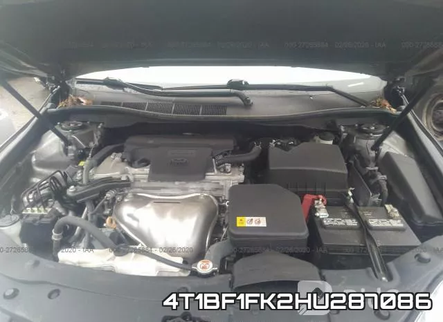 4T1BF1FK2HU287086 фото 2
