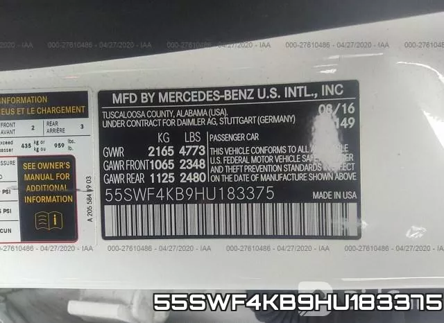 55SWF4KB9HU183375 фото 10