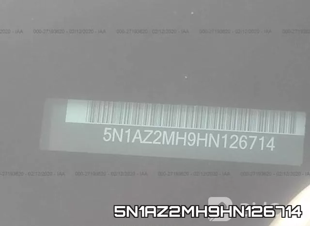 5N1AZ2MH9HN126714 фото 10