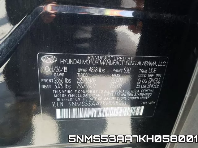 5NMS53AA7KH058001 фото 2