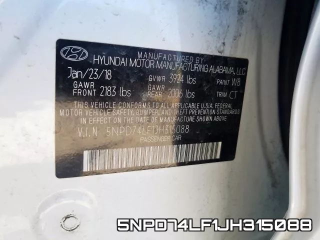 5NPD74LF1JH315088 фото 2