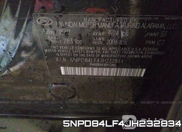 5NPD84LF4JH232834 фото 10
