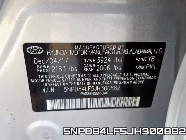 5NPD84LF5JH300882 фото 2