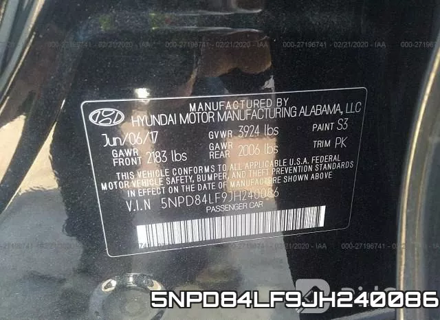 5NPD84LF9JH240086 фото 10