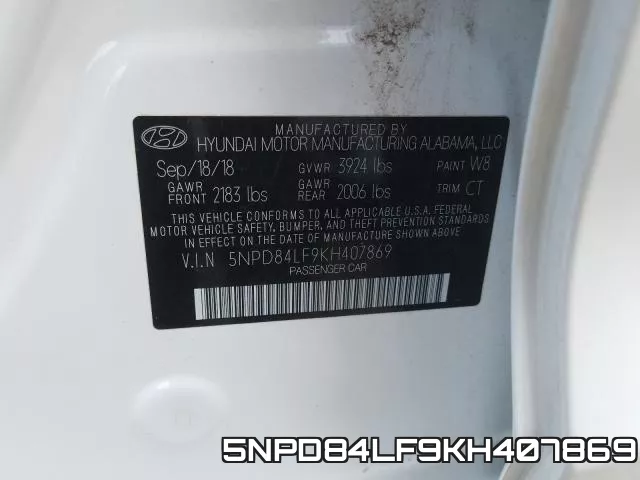 5NPD84LF9KH407869 фото 2