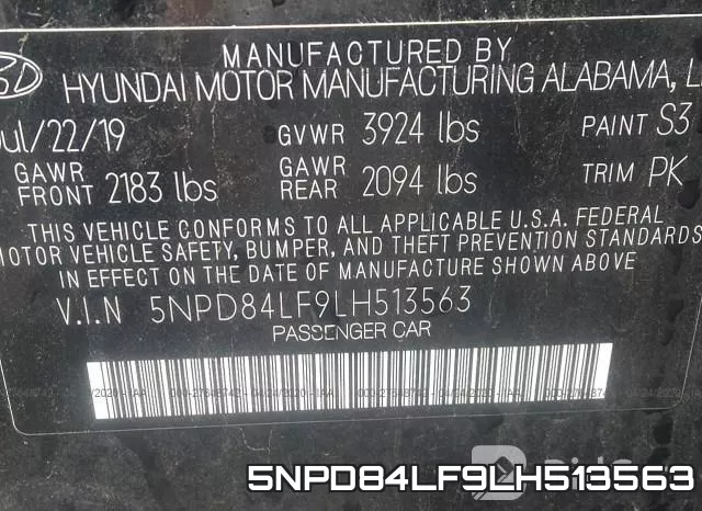 5NPD84LF9LH513563 фото 10