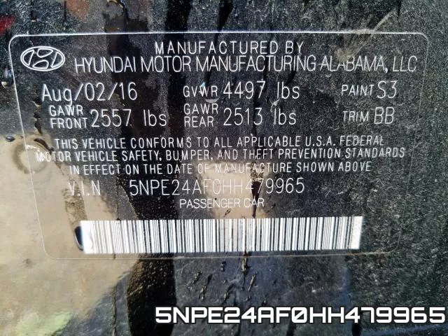 5NPE24AF0HH479965 фото 2