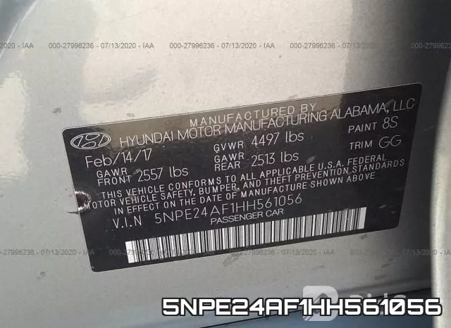 5NPE24AF1HH561056 фото 10