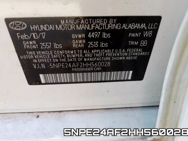 5NPE24AF2HH560028 фото 2