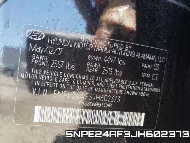 5NPE24AF3JH602373 фото 2