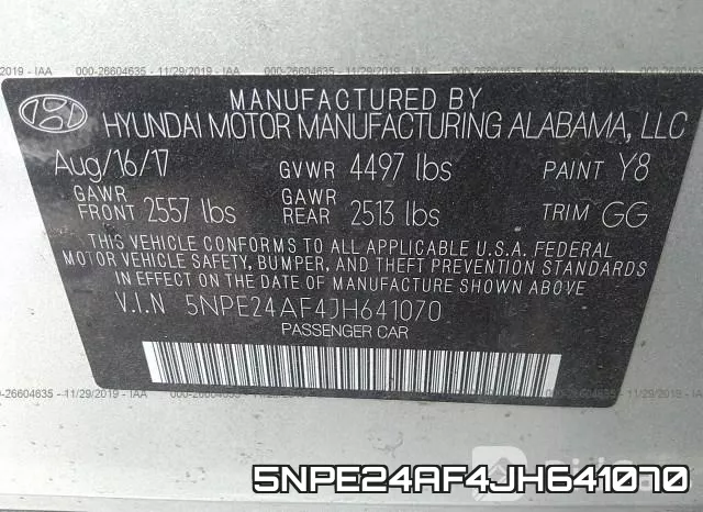 5NPE24AF4JH641070 фото 10