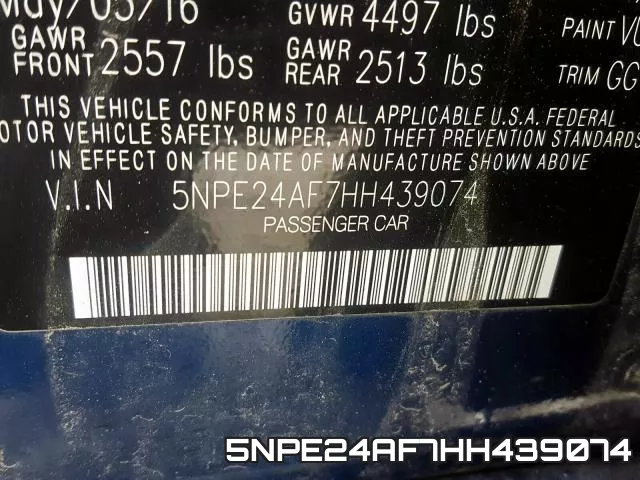 5NPE24AF7HH439074 фото 2