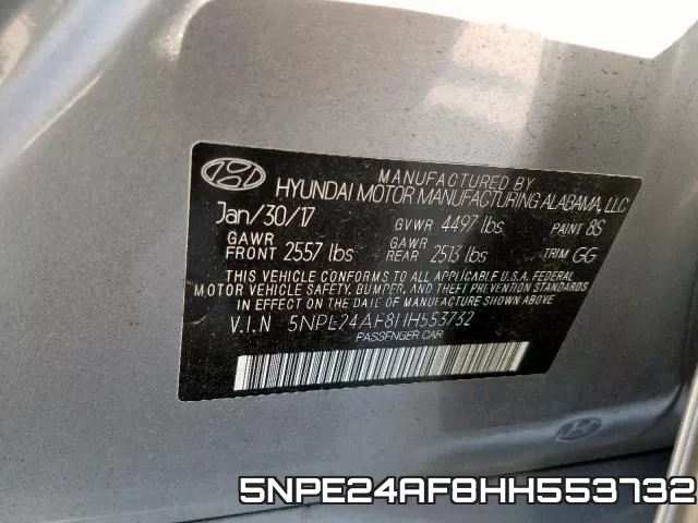 5NPE24AF8HH553732 фото 2