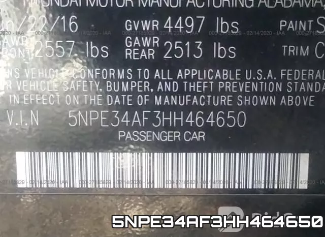 5NPE34AF3HH464650 фото 10