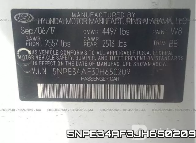 5NPE34AF3JH650209 фото 10