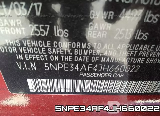 5NPE34AF4JH660022 фото 10