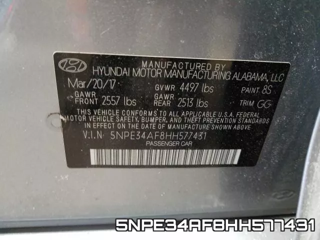 5NPE34AF8HH577431 фото 2