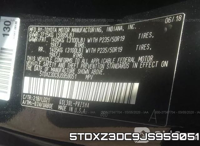 5TDXZ3DC9JS959051 фото 10