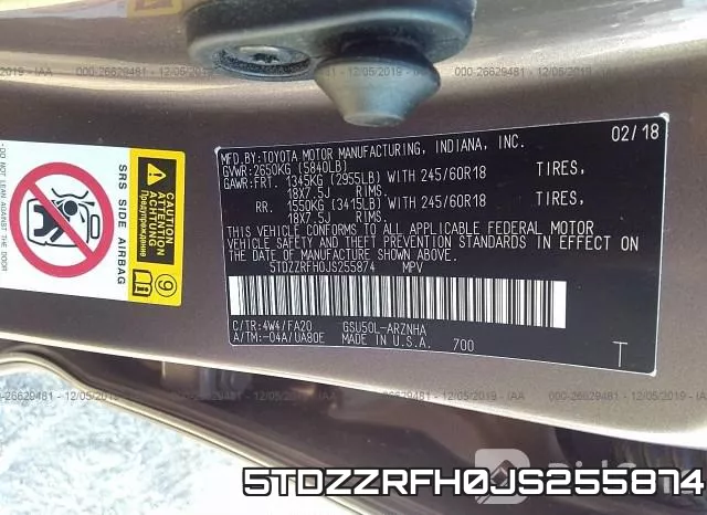 5TDZZRFH0JS255874 фото 10