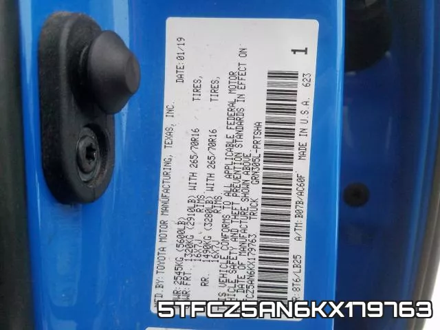 5TFCZ5AN6KX179763 фото 2