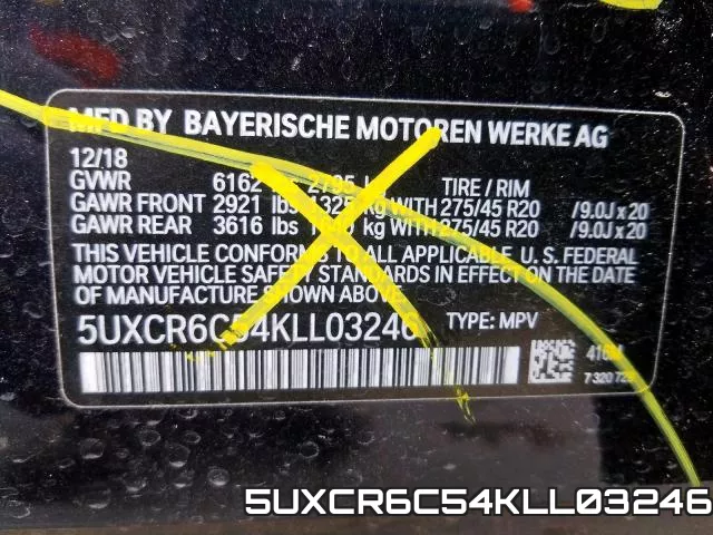 5UXCR6C54KLL03246 фото 2