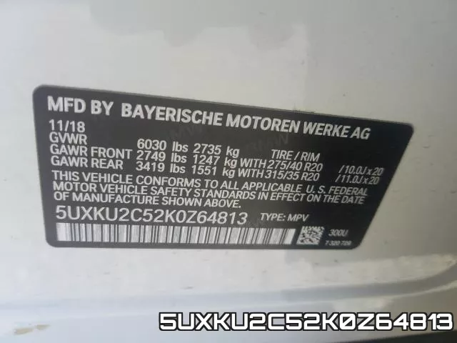 5UXKU2C52K0Z64813 фото 2