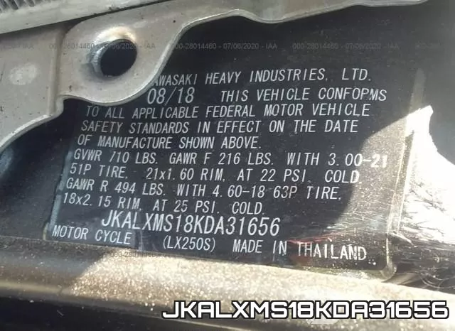 JKALXMS18KDA31656 фото 2
