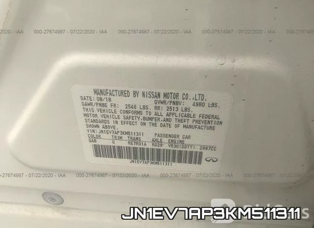 JN1EV7AP3KM511311 фото 10
