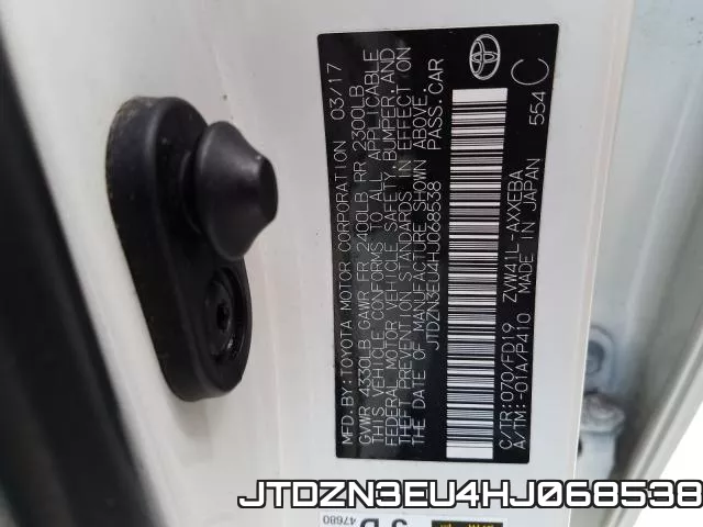 JTDZN3EU4HJ068538 фото 2