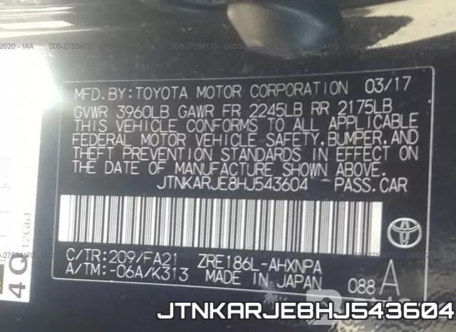 JTNKARJE8HJ543604 фото 10