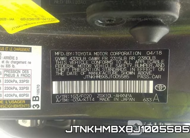 JTNKHMBX8J1005585 фото 10