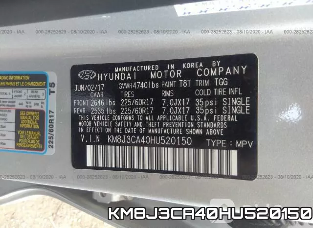 KM8J3CA40HU520150 фото 9