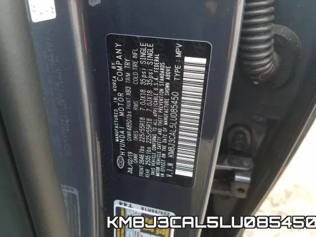KM8J3CAL5LU085450 фото 2