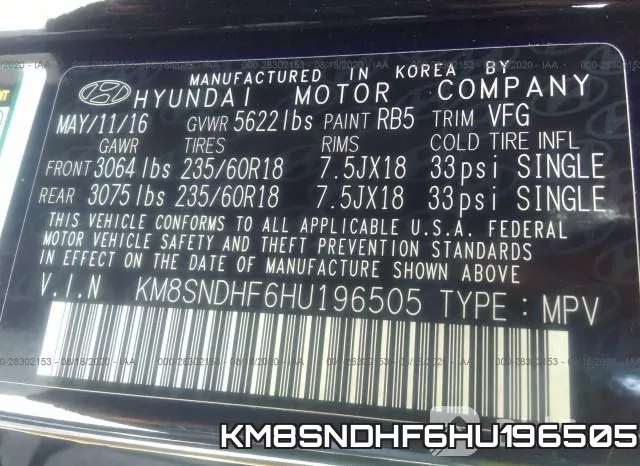 KM8SNDHF6HU196505 фото 10