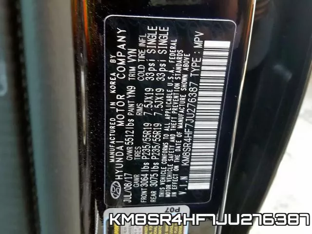 KM8SR4HF7JU276387 фото 2