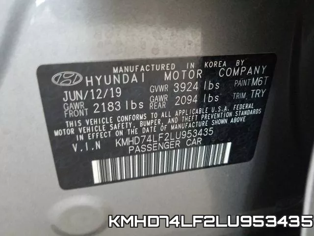 KMHD74LF2LU953435 фото 2
