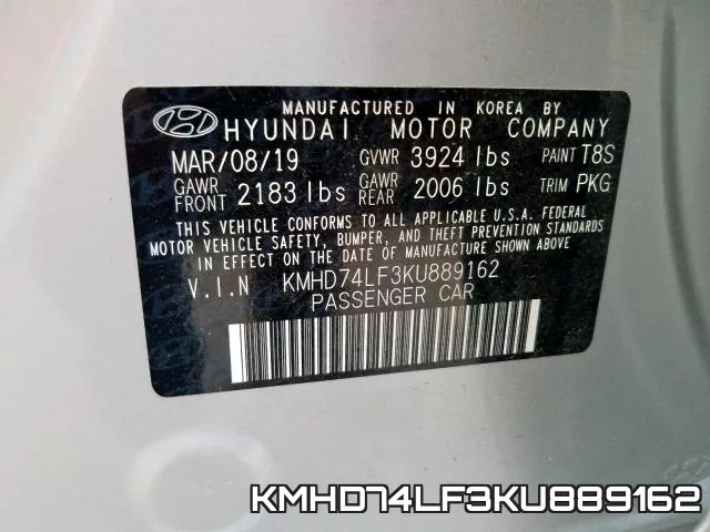 KMHD74LF3KU889162 фото 2