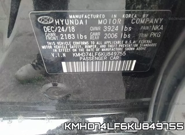 KMHD74LF6KU849755 фото 10