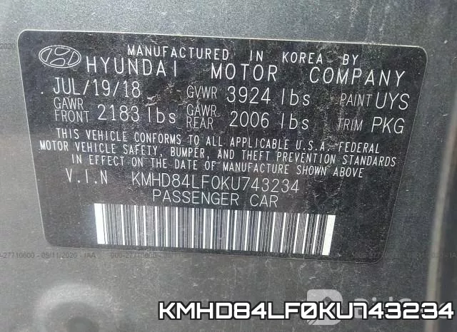 KMHD84LF0KU743234 фото 10