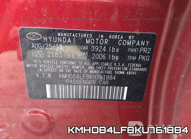 KMHD84LF8KU761884 фото 10