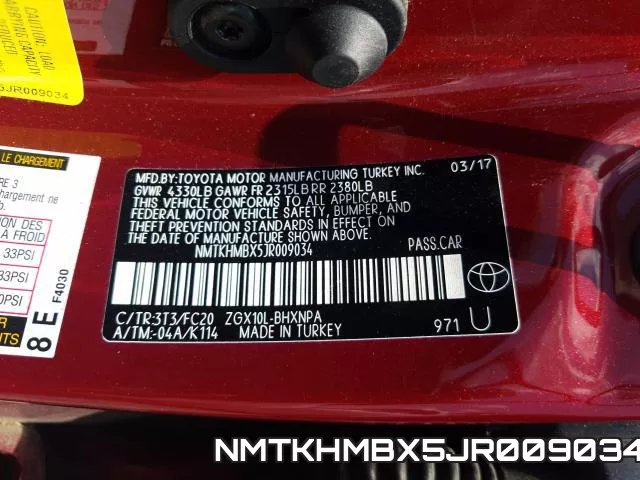 NMTKHMBX5JR009034 фото 2