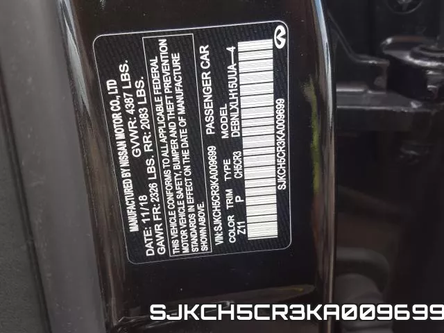 SJKCH5CR3KA009699 фото 2