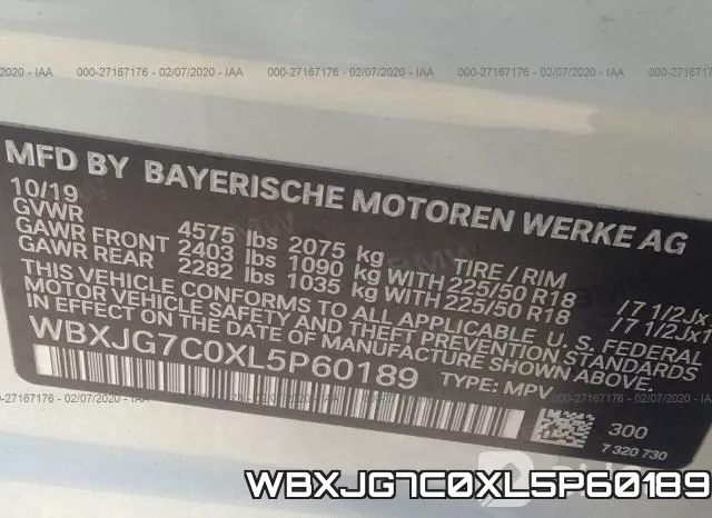 WBXJG7C0XL5P60189 фото 10