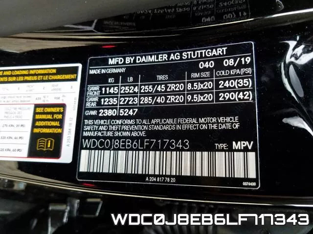 WDC0J8EB6LF717343 фото 2