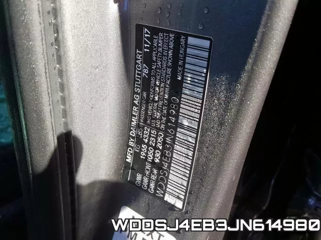 WDDSJ4EB3JN614980 фото 2