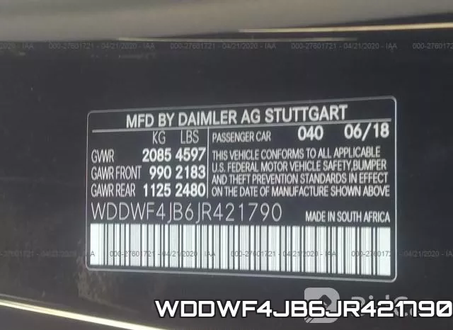 WDDWF4JB6JR421790 фото 10