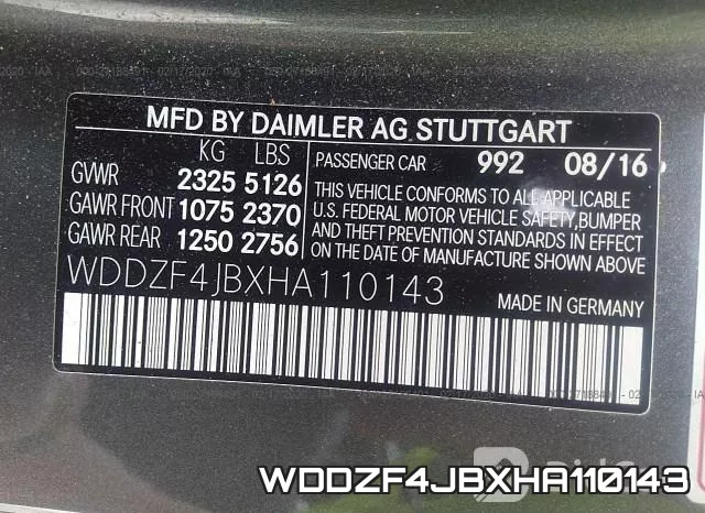 WDDZF4JBXHA110143 фото 9