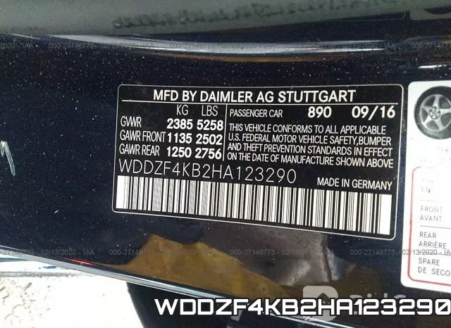 WDDZF4KB2HA123290 фото 10