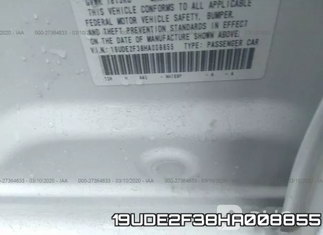 19UDE2F38HA008855 фото 10