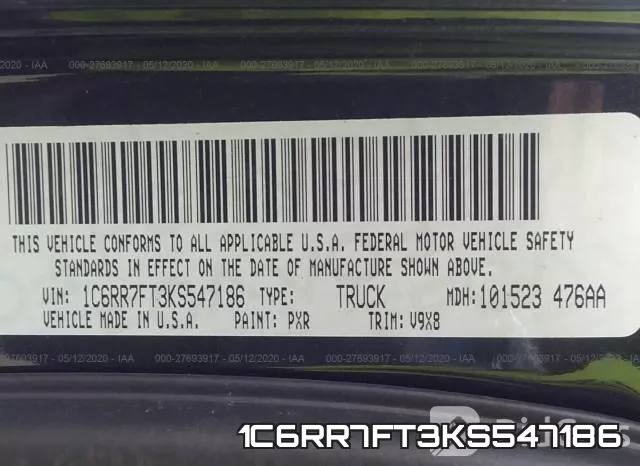 1C6RR7FT3KS547186 фото 10